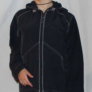 GH Bass & Company, Hooded Zip-Up Jacket. Med